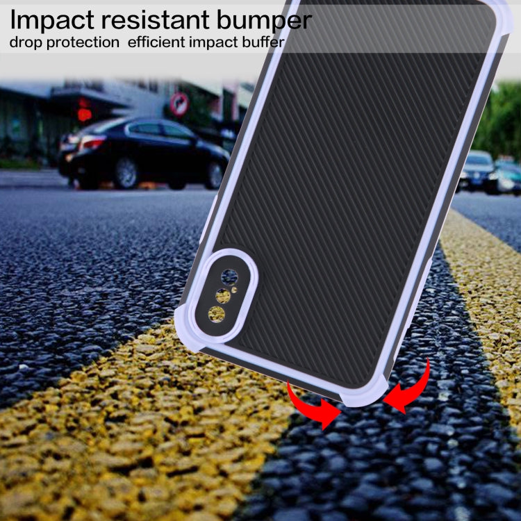 For iPhone X / XS Eagle Eye Armor Dual-color Shockproof TPU + PC Protective Case