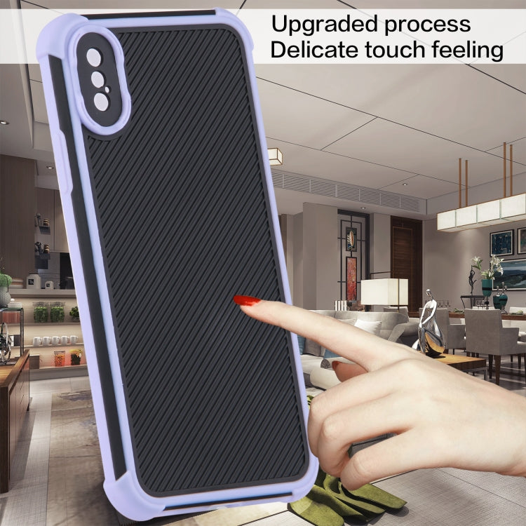 For iPhone X / XS Eagle Eye Armor Dual-color Shockproof TPU + PC Protective Case