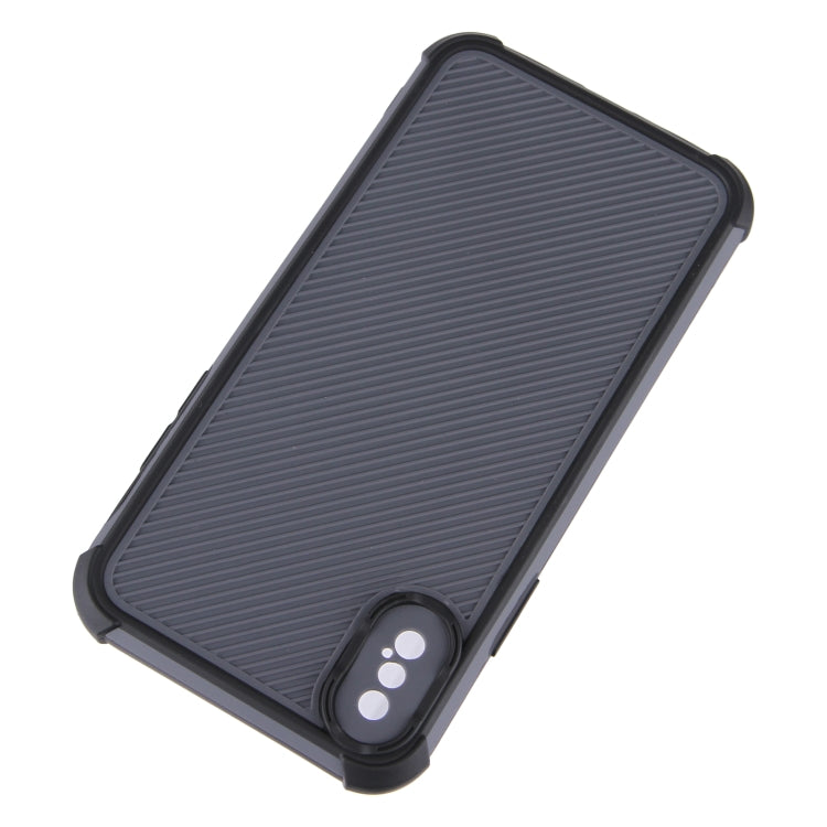 For iPhone X / XS Eagle Eye Armor Dual-color Shockproof TPU + PC Protective Case