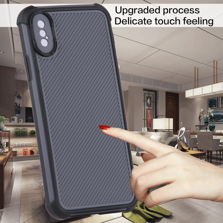 For iPhone X / XS Eagle Eye Armor Dual-color Shockproof TPU + PC Protective Case