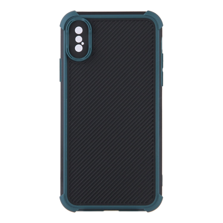 For iPhone X / XS Eagle Eye Armor Dual-color Shockproof TPU + PC Protective Case
