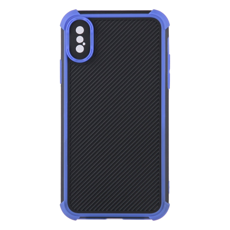For iPhone X / XS Eagle Eye Armor Dual-color Shockproof TPU + PC Protective Case