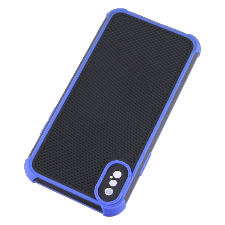 For iPhone X / XS Eagle Eye Armor Dual-color Shockproof TPU + PC Protective Case