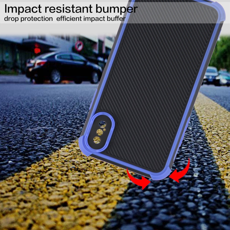 For iPhone X / XS Eagle Eye Armor Dual-color Shockproof TPU + PC Protective Case