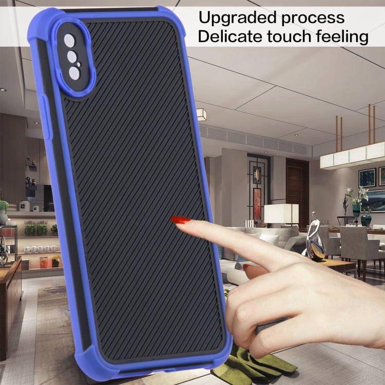 For iPhone X / XS Eagle Eye Armor Dual-color Shockproof TPU + PC Protective Case