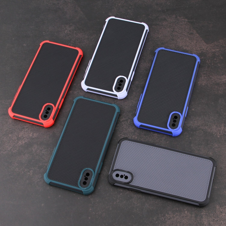 For iPhone X / XS Eagle Eye Armor Dual-color Shockproof TPU + PC Protective Case