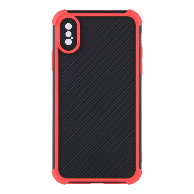 For iPhone X / XS Eagle Eye Armor Dual-color Shockproof TPU + PC Protective Case