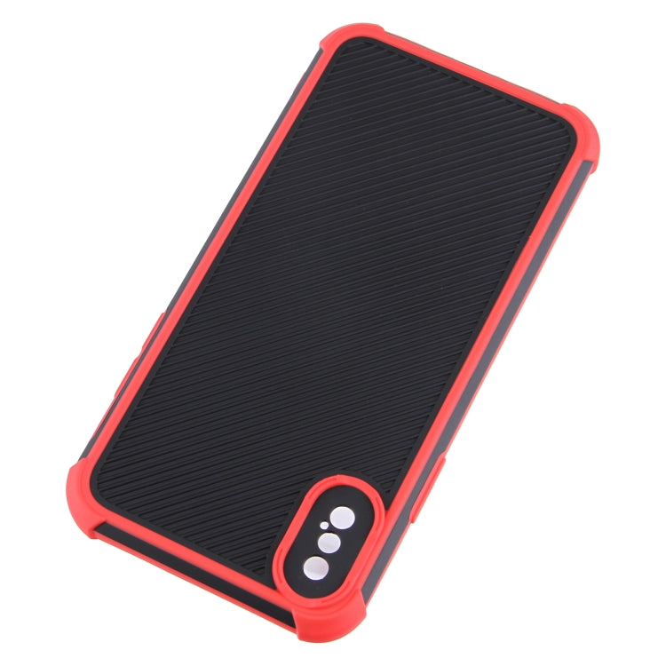 For iPhone X / XS Eagle Eye Armor Dual-color Shockproof TPU + PC Protective Case