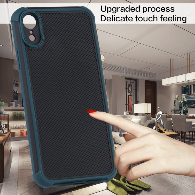 For iPhone XR Eagle Eye Armor Dual-color Shockproof TPU + PC Protective Case