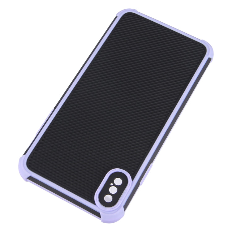 For iPhone XS Max Eagle Eye Armor Dual-color Shockproof TPU + PC Protective Case