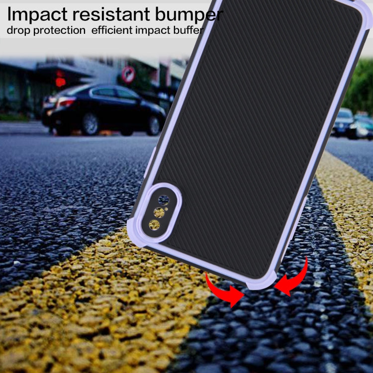 For iPhone XS Max Eagle Eye Armor Dual-color Shockproof TPU + PC Protective Case