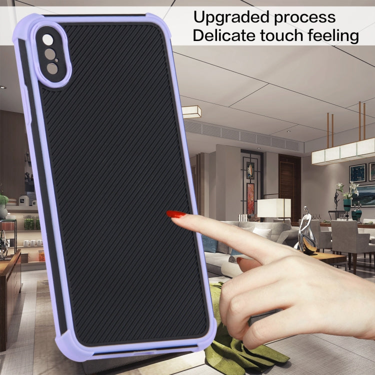 For iPhone XS Max Eagle Eye Armor Dual-color Shockproof TPU + PC Protective Case