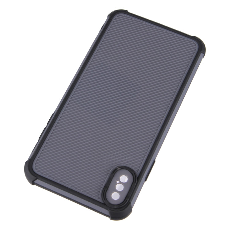 For iPhone XS Max Eagle Eye Armor Dual-color Shockproof TPU + PC Protective Case