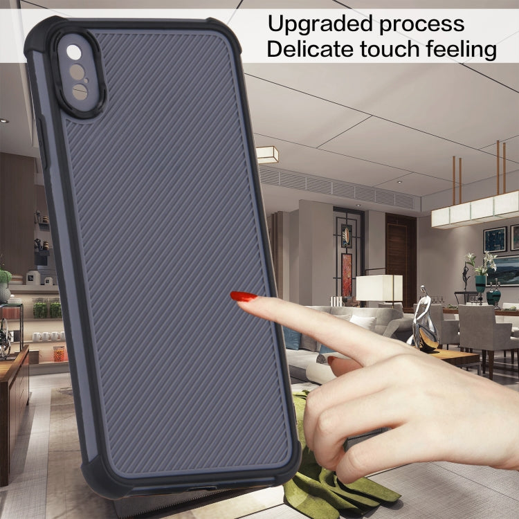 For iPhone XS Max Eagle Eye Armor Dual-color Shockproof TPU + PC Protective Case