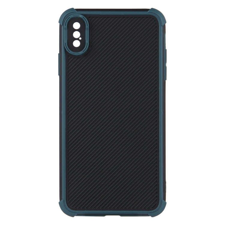 For iPhone XS Max Eagle Eye Armor Dual-color Shockproof TPU + PC Protective Case