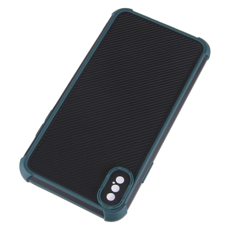 For iPhone XS Max Eagle Eye Armor Dual-color Shockproof TPU + PC Protective Case