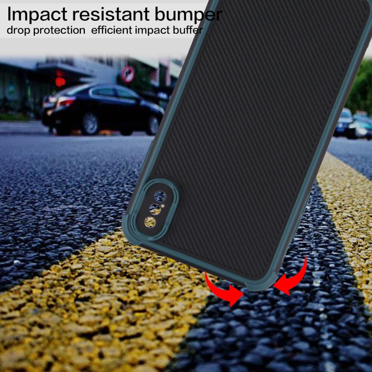 For iPhone XS Max Eagle Eye Armor Dual-color Shockproof TPU + PC Protective Case