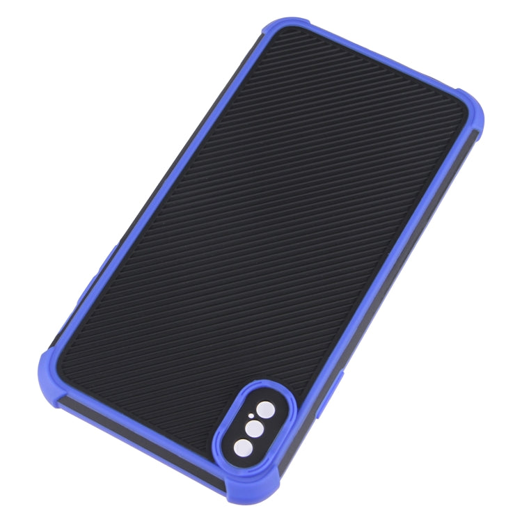 For iPhone XS Max Eagle Eye Armor Dual-color Shockproof TPU + PC Protective Case