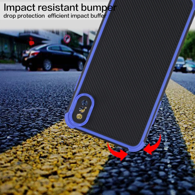 For iPhone XS Max Eagle Eye Armor Dual-color Shockproof TPU + PC Protective Case