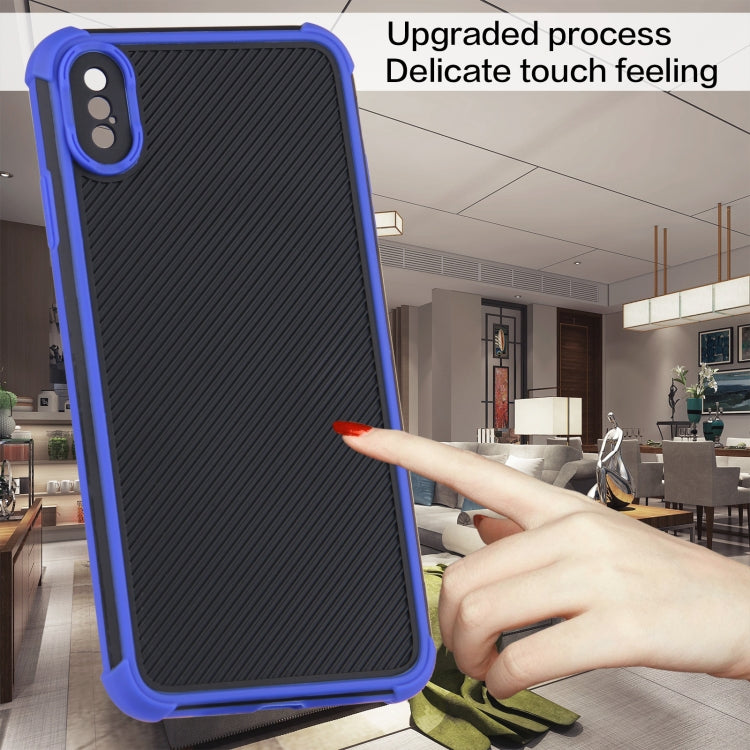 For iPhone XS Max Eagle Eye Armor Dual-color Shockproof TPU + PC Protective Case