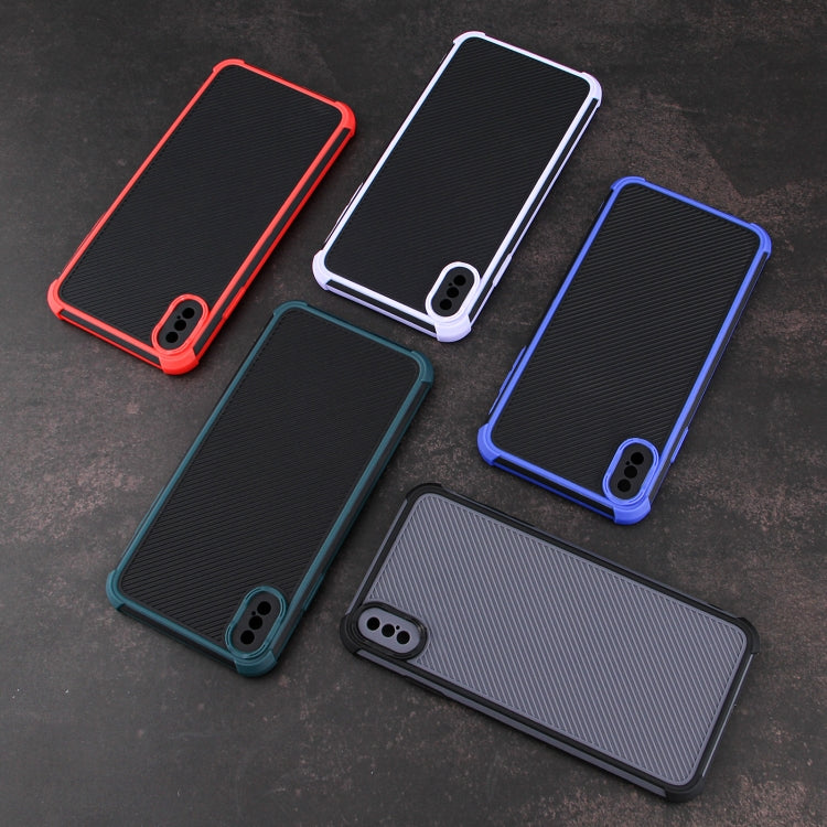 For iPhone XS Max Eagle Eye Armor Dual-color Shockproof TPU + PC Protective Case