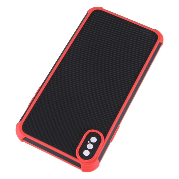For iPhone XS Max Eagle Eye Armor Dual-color Shockproof TPU + PC Protective Case