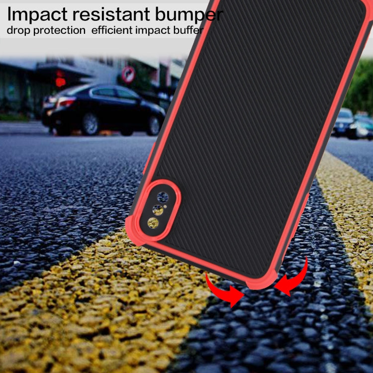 For iPhone XS Max Eagle Eye Armor Dual-color Shockproof TPU + PC Protective Case