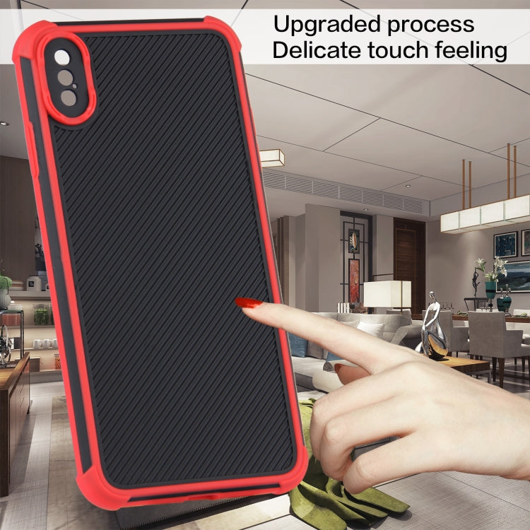 For iPhone XS Max Eagle Eye Armor Dual-color Shockproof TPU + PC Protective Case