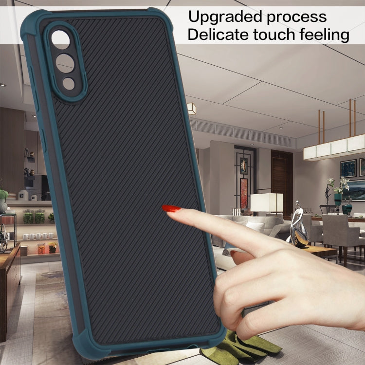 For Samsung Galaxy A02 / M02 Eagle Eye Armor Dual-color Shockproof TPU + PC Protective Case
