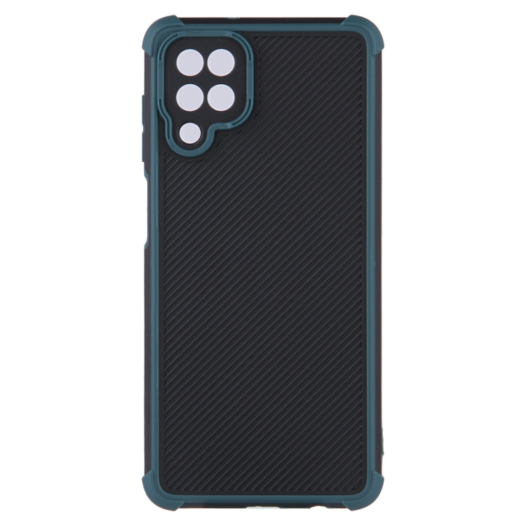 For Samsung Galaxy A12 Eagle Eye Armor Dual-color Shockproof TPU + PC Protective Case