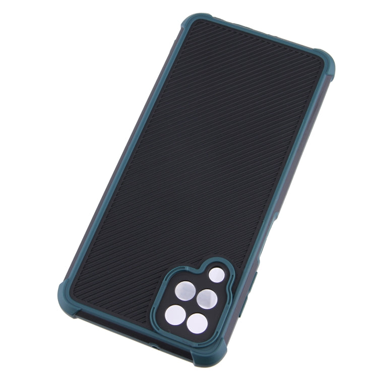 For Samsung Galaxy A12 Eagle Eye Armor Dual-color Shockproof TPU + PC Protective Case