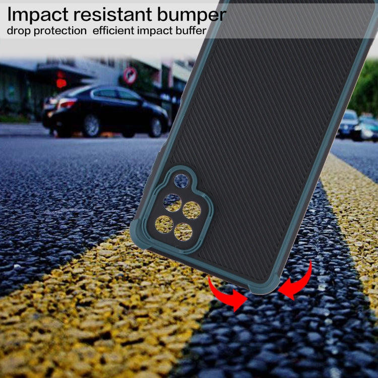 For Samsung Galaxy A12 Eagle Eye Armor Dual-color Shockproof TPU + PC Protective Case