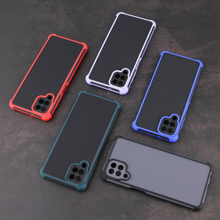 For Samsung Galaxy A12 Eagle Eye Armor Dual-color Shockproof TPU + PC Protective Case