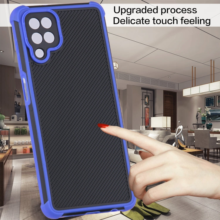 For Samsung Galaxy A12 Eagle Eye Armor Dual-color Shockproof TPU + PC Protective Case