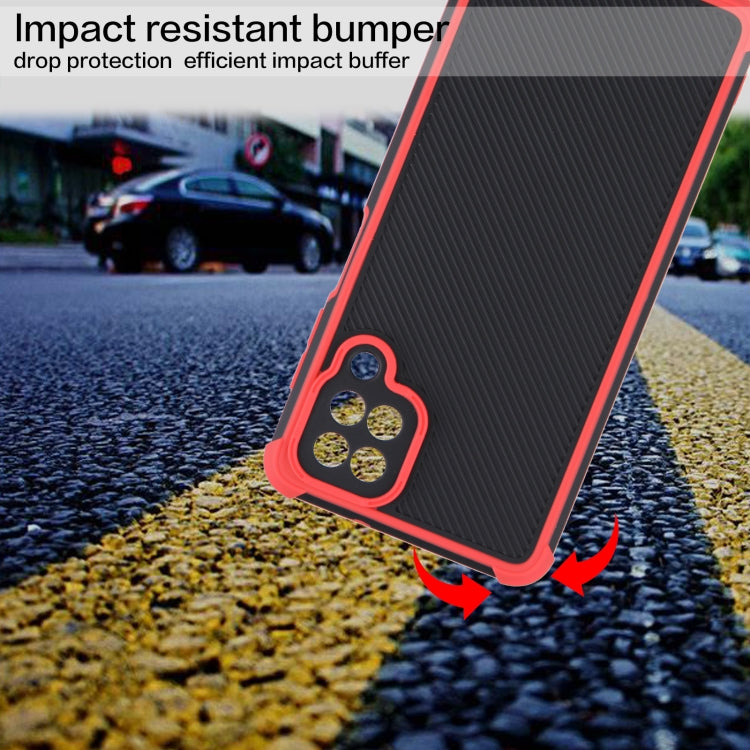 For Samsung Galaxy A12 Eagle Eye Armor Dual-color Shockproof TPU + PC Protective Case
