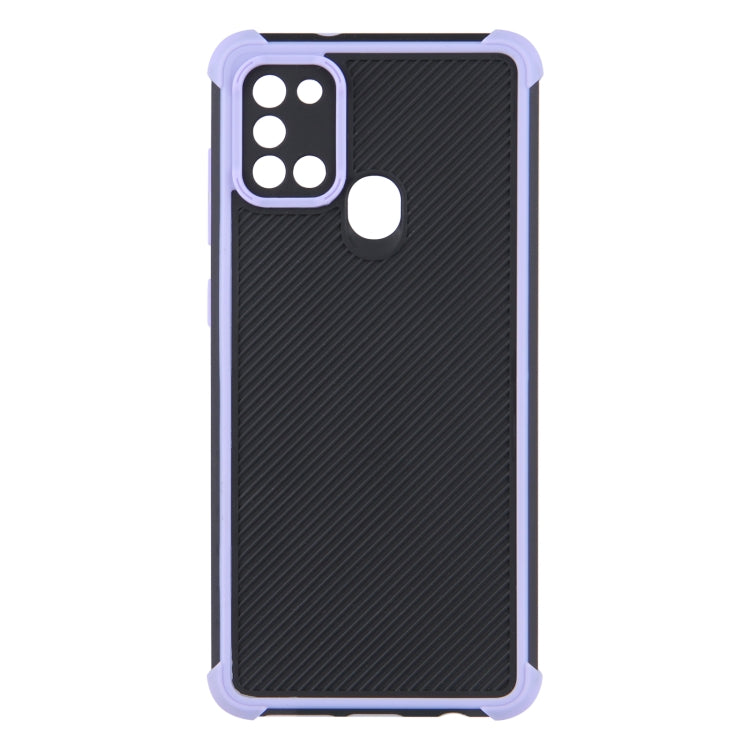 For Samsung Galaxy A21s Eagle Eye Armor Dual-color Shockproof TPU + PC Protective Case