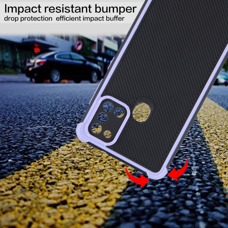 For Samsung Galaxy A21s Eagle Eye Armor Dual-color Shockproof TPU + PC Protective Case