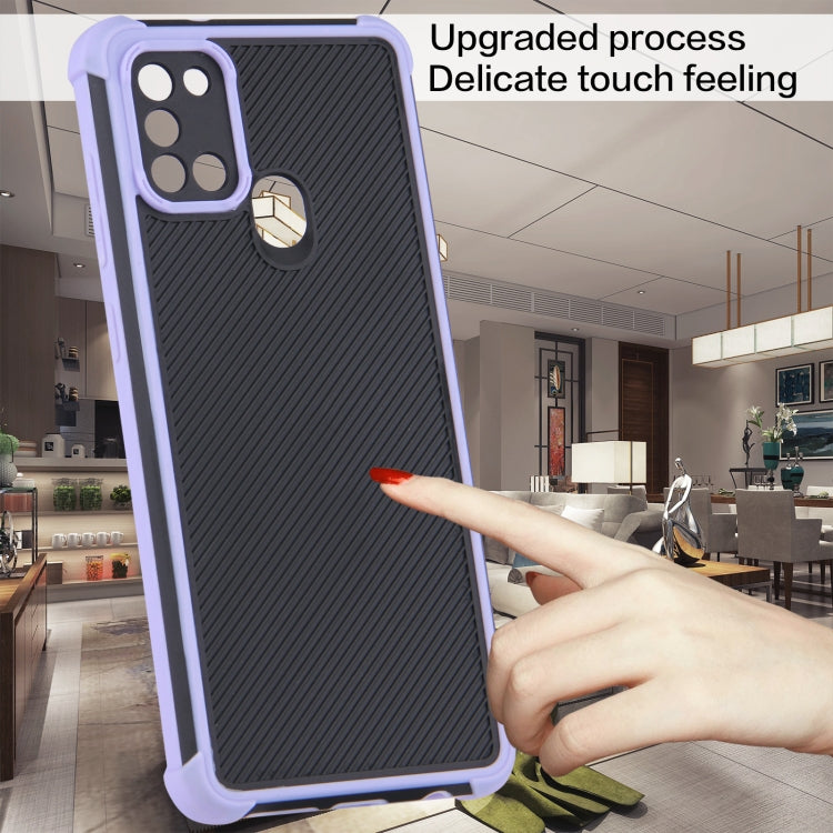 For Samsung Galaxy A21s Eagle Eye Armor Dual-color Shockproof TPU + PC Protective Case