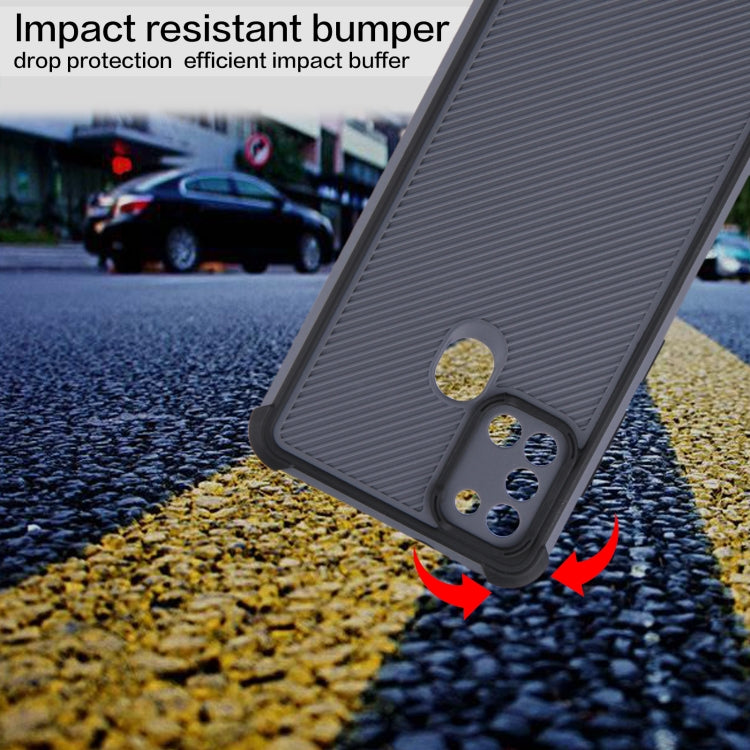 For Samsung Galaxy A21s Eagle Eye Armor Dual-color Shockproof TPU + PC Protective Case