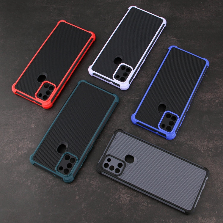 For Samsung Galaxy A21s Eagle Eye Armor Dual-color Shockproof TPU + PC Protective Case