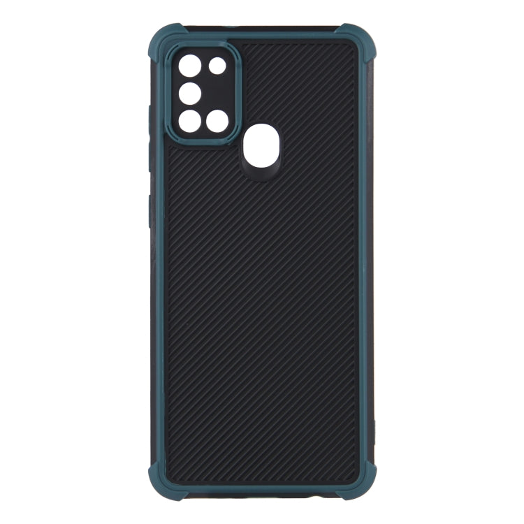 For Samsung Galaxy A21s Eagle Eye Armor Dual-color Shockproof TPU + PC Protective Case