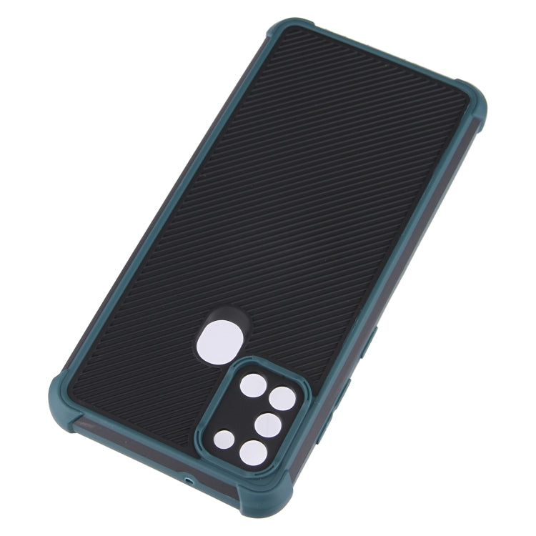 For Samsung Galaxy A21s Eagle Eye Armor Dual-color Shockproof TPU + PC Protective Case