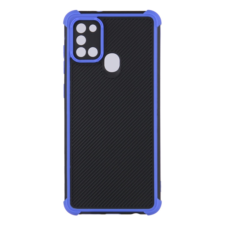 For Samsung Galaxy A21s Eagle Eye Armor Dual-color Shockproof TPU + PC Protective Case