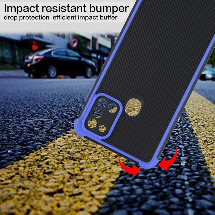 For Samsung Galaxy A21s Eagle Eye Armor Dual-color Shockproof TPU + PC Protective Case