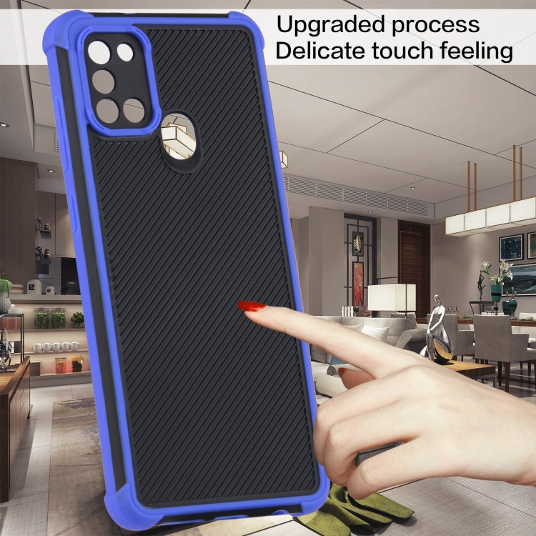 For Samsung Galaxy A21s Eagle Eye Armor Dual-color Shockproof TPU + PC Protective Case