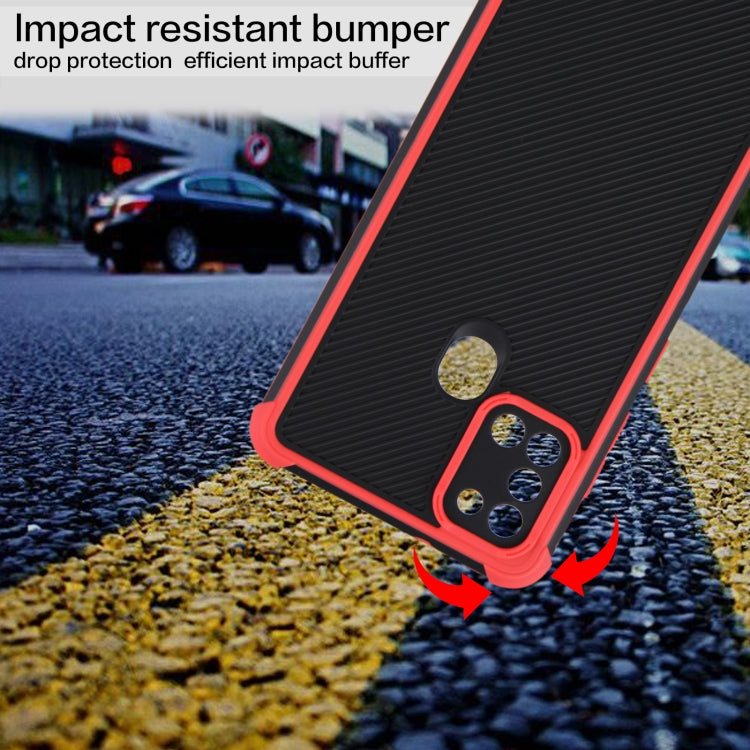 For Samsung Galaxy A21s Eagle Eye Armor Dual-color Shockproof TPU + PC Protective Case