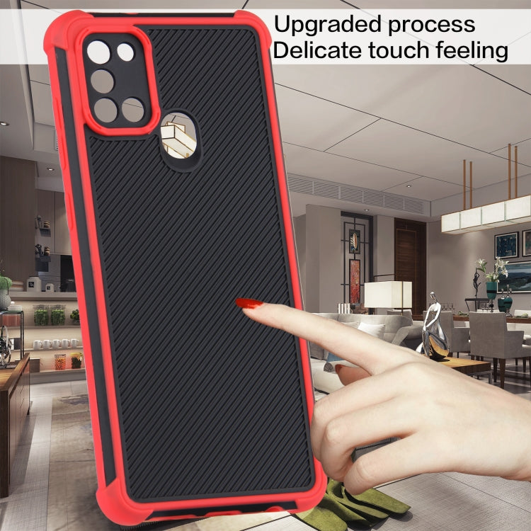 For Samsung Galaxy A21s Eagle Eye Armor Dual-color Shockproof TPU + PC Protective Case