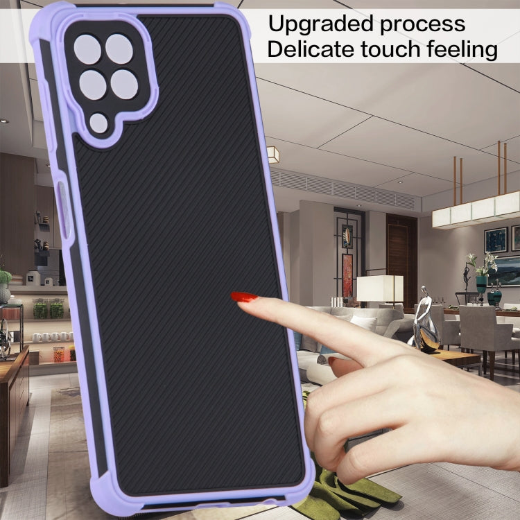 For Samsung Galaxy A22 4G Eagle Eye Armor Dual-color Shockproof TPU + PC Protective Case