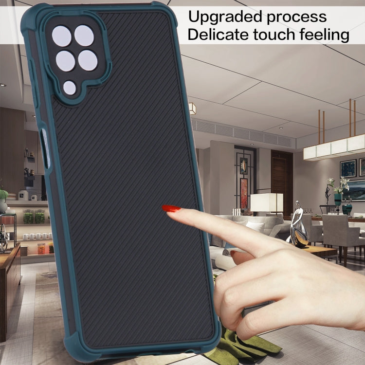 For Samsung Galaxy A22 4G Eagle Eye Armor Dual-color Shockproof TPU + PC Protective Case