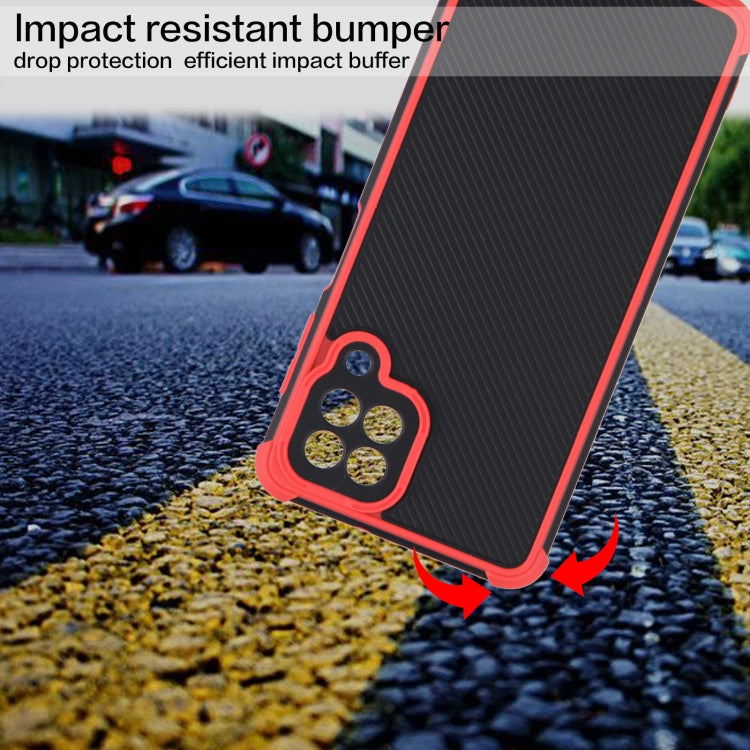 For Samsung Galaxy A22 4G Eagle Eye Armor Dual-color Shockproof TPU + PC Protective Case